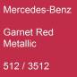 Preview: Mercedes-Benz, Garnet Red Metallic, 512 / 3512.